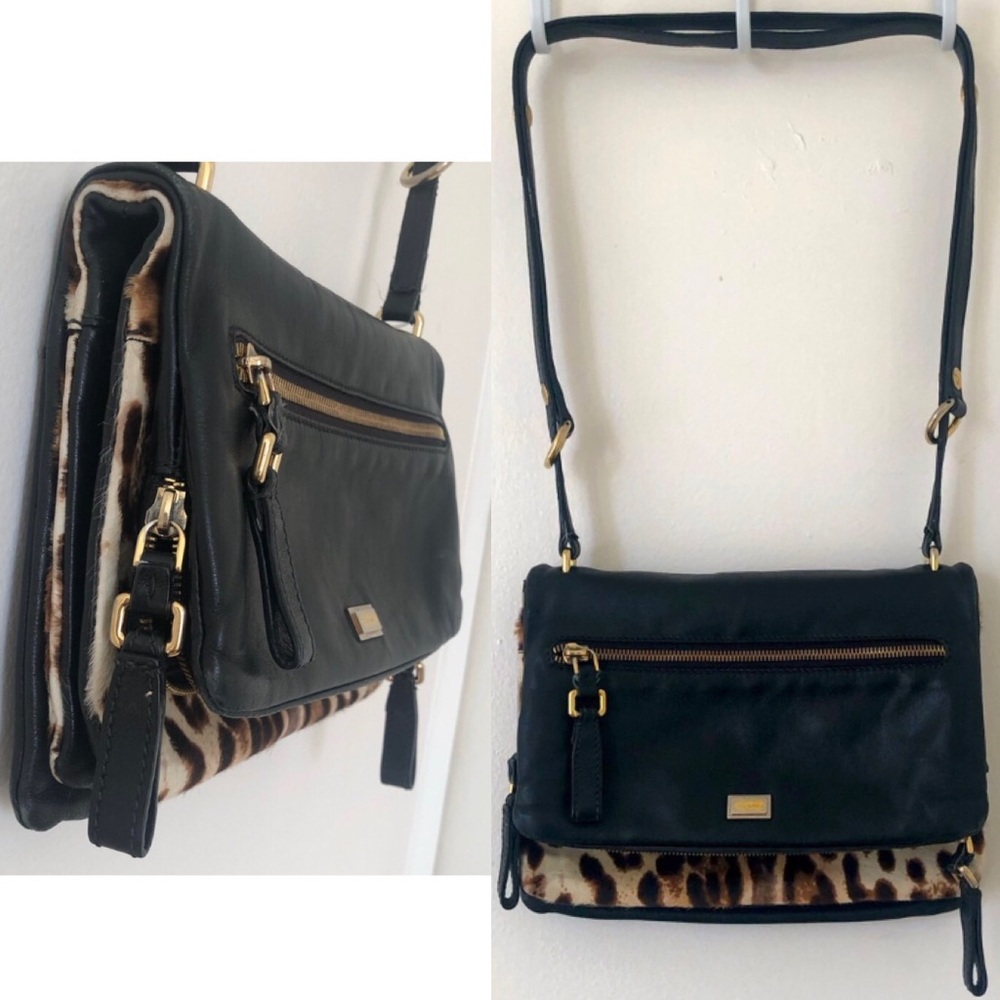 Dolce & Gabbana shoulder bag in cow print